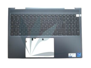 Clavier français avec plasturgie repose-poignets bleue neuf d'origine Dell pour Dell Inspiron 16 7610