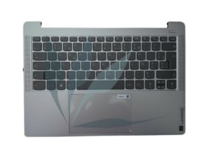 Clavier français rétro-éclairé avec plasturgie repose-poignets argent neuf d'origine Lenovo pour Lenovo IdeaPad Slim 5-14IRL8