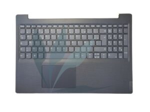 Clavier français avec plasturgie repose-poignets gris foncé neuf d'origine Lenovo pour Lenovo V15-ADA