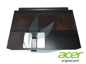 Clavier français rétro-éclairé avec plasturgie repose-poignets noire neuf d'origine Acer pour Acer Aspire Nitro AN715-51(pour modèles avec carte graphique GTX 1050 et 1650)